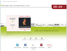 Tablet Screenshot of jobs-ulm.de